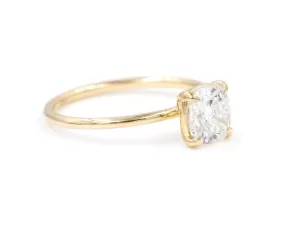 1-Carat Cushion Solitaire Ring