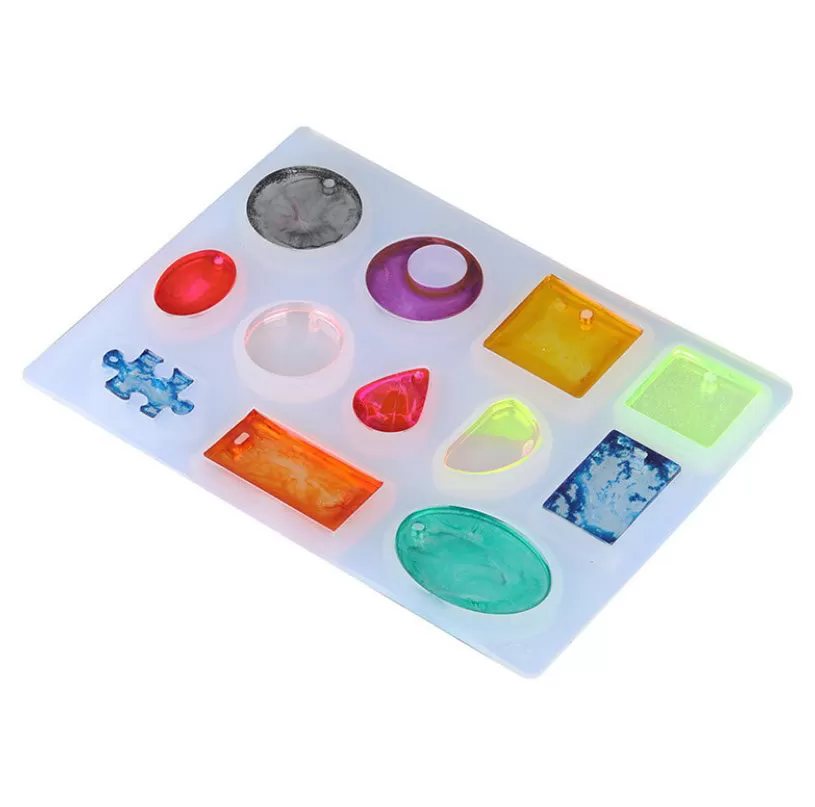 110*150*10mm Pendant Silicone Molds Charms Pendant Moulds For Necklace Pendant DIY Jewelry Craft Making 1pcs 10315550