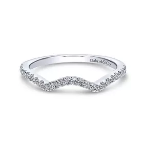 14K White Gold Matching Ladies Wedding Band