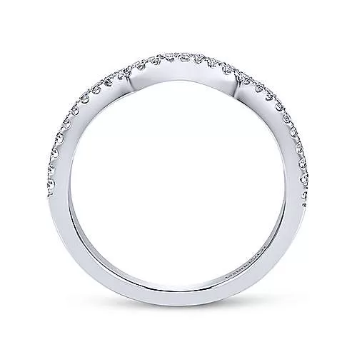 14K White Gold Matching Ladies Wedding Band