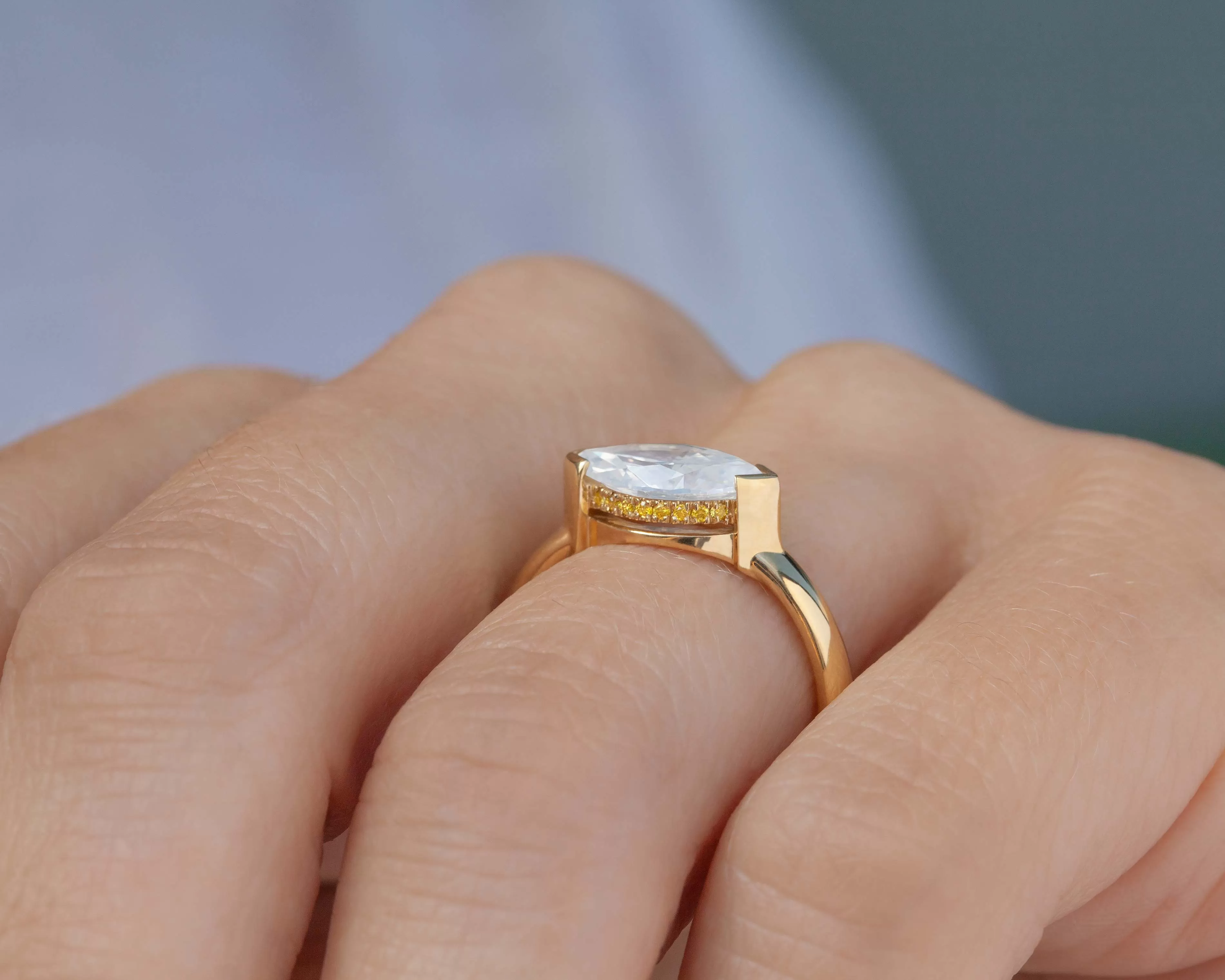 1.53-Carat Marquise Levitate Ring