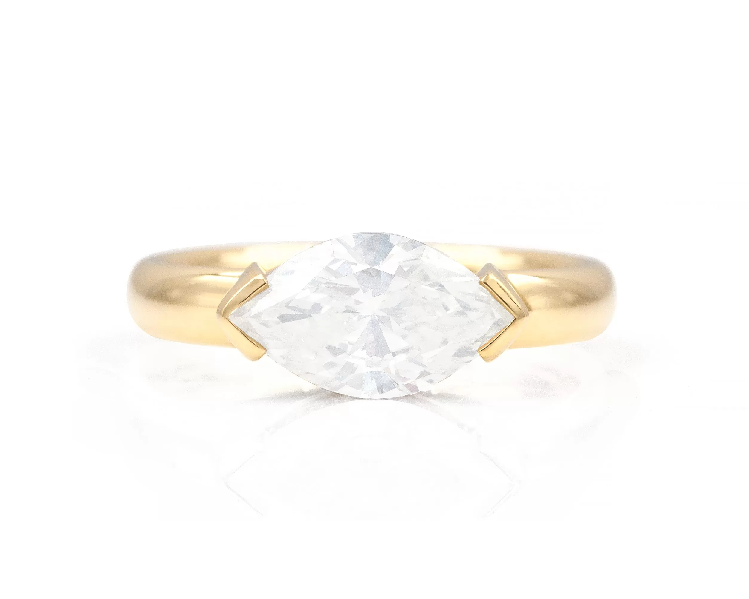 1.53-Carat Marquise Levitate Ring