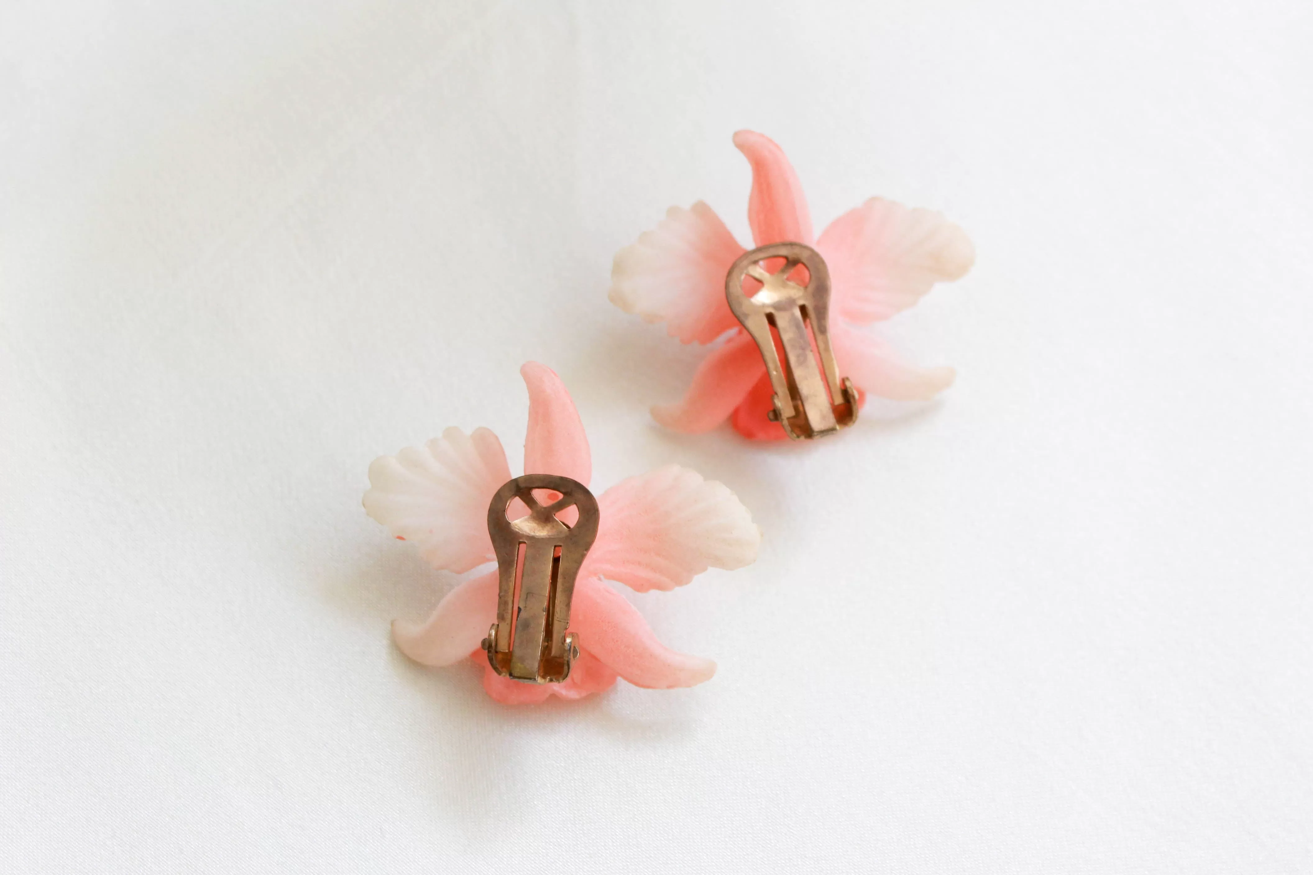 1950s Orchid Earrings