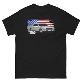 1966 Chevelle T-Shirt American Muscle Car Tee With American Flag Design