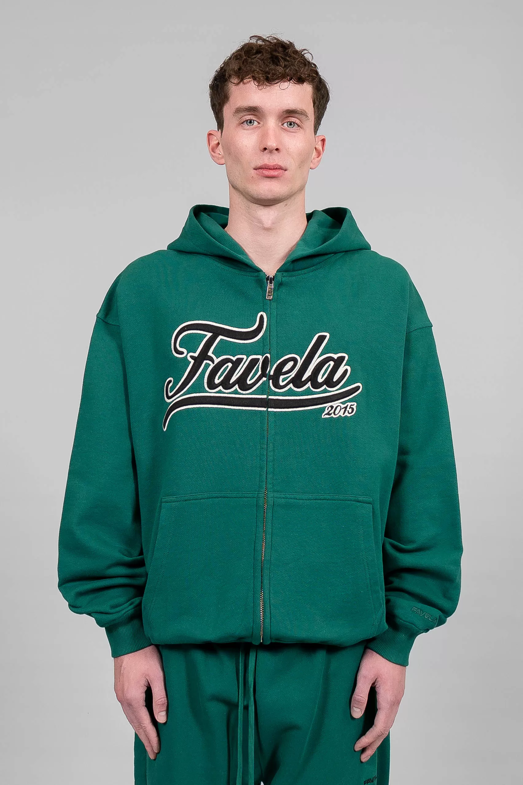 3D COLLEGE FOREST GREEN FRONTZIP