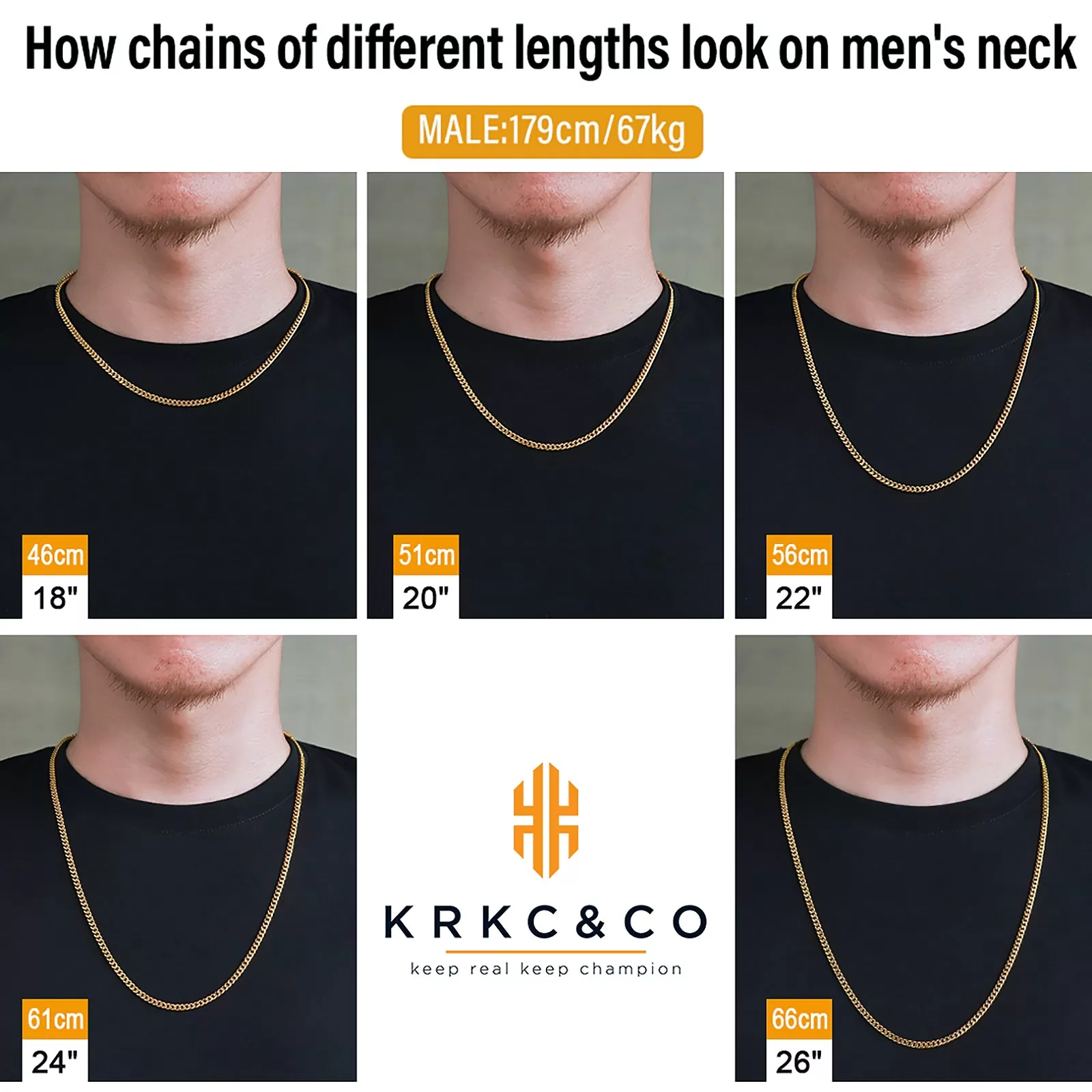 3mm Micro Cuban Link in 18K Gold for Gold Necklace KRKC