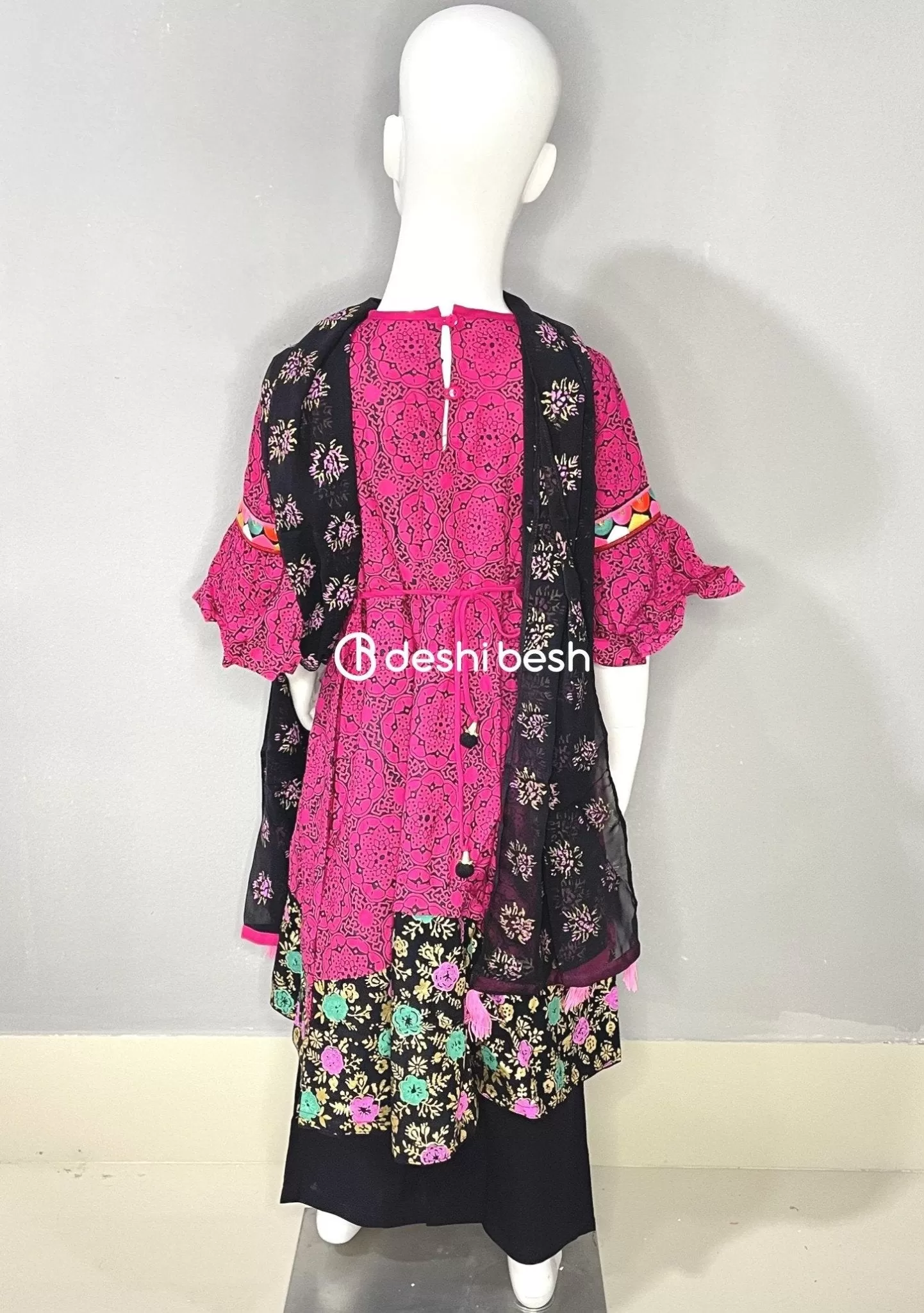 Aarong Printed Embroidered Linen Shalwar Suit