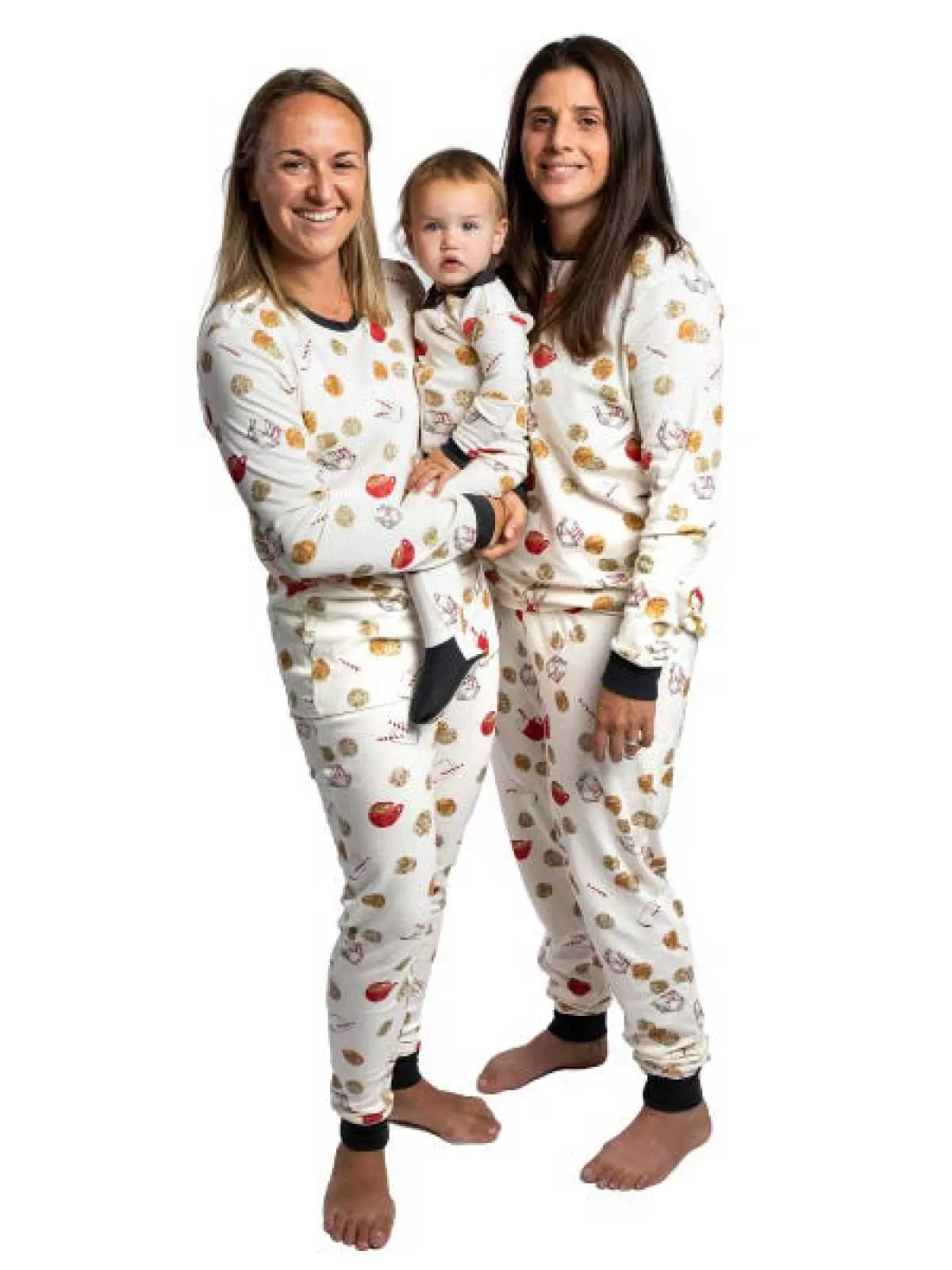 Adult Women's Pajama Set, Milk & Cookies