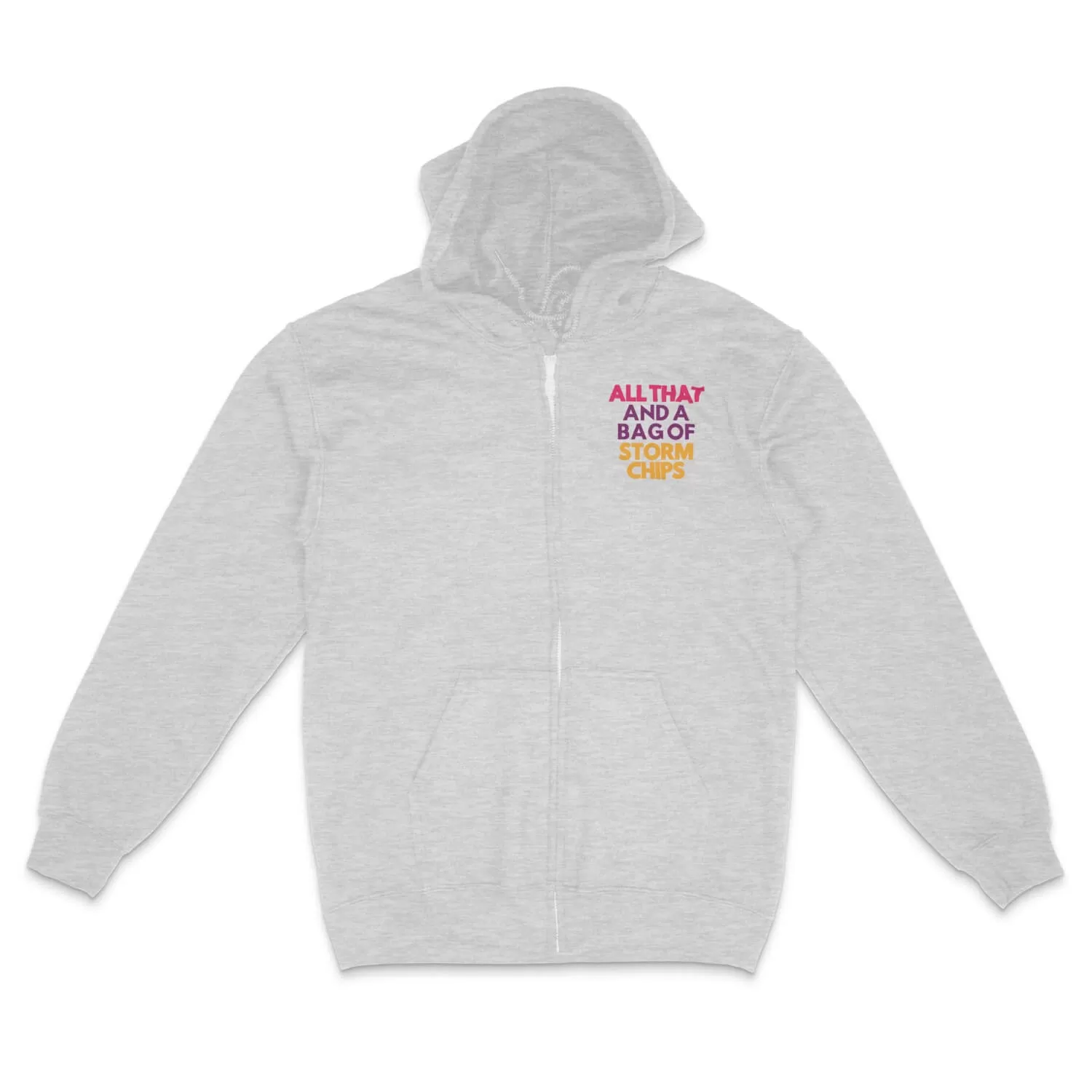 All That and a Bag of Storm Chips Full Zip Heavyweight Hoodie