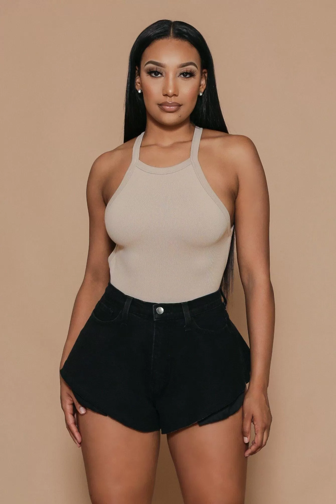 All Types Halter Neckline Bodysuit