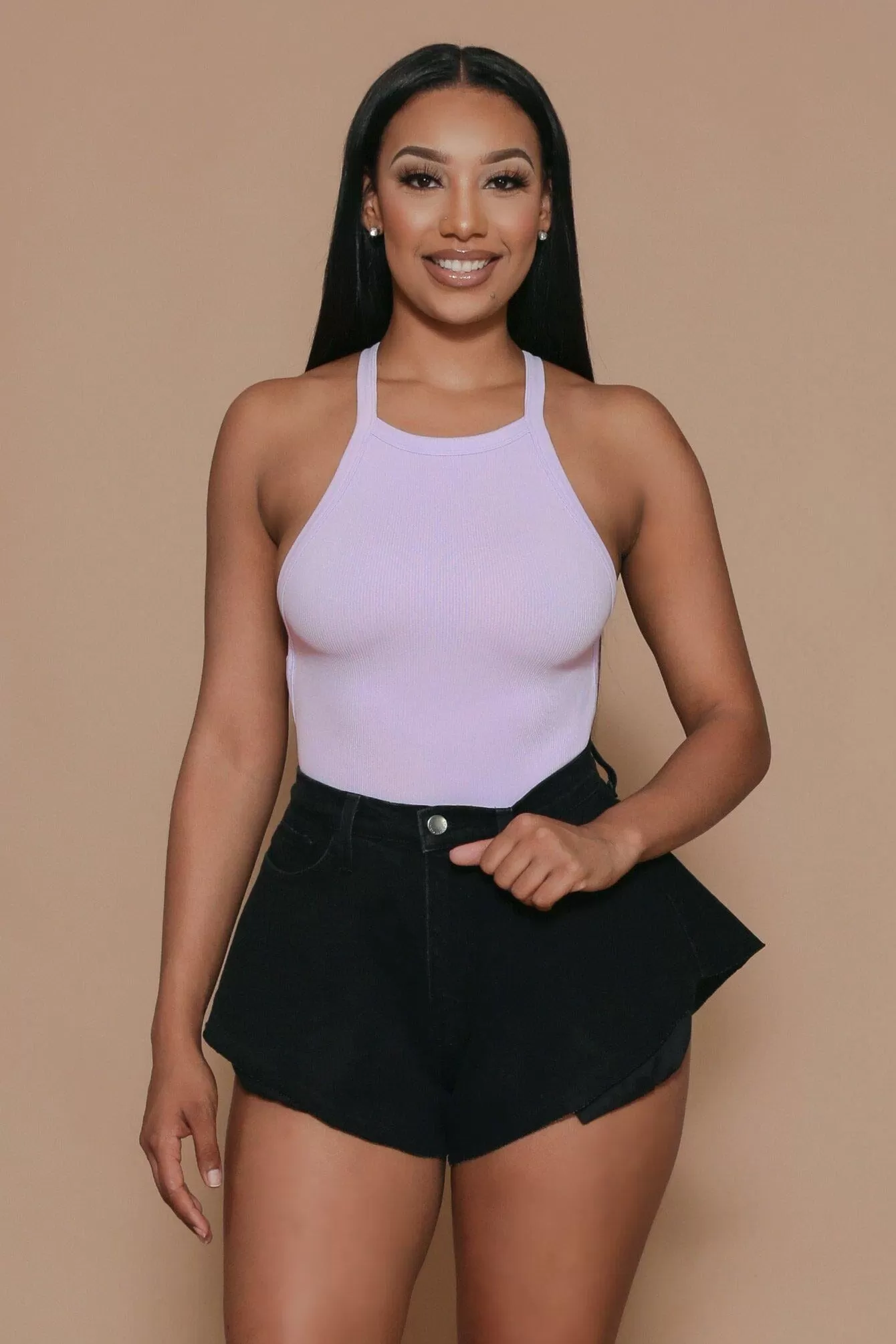 All Types Halter Neckline Bodysuit