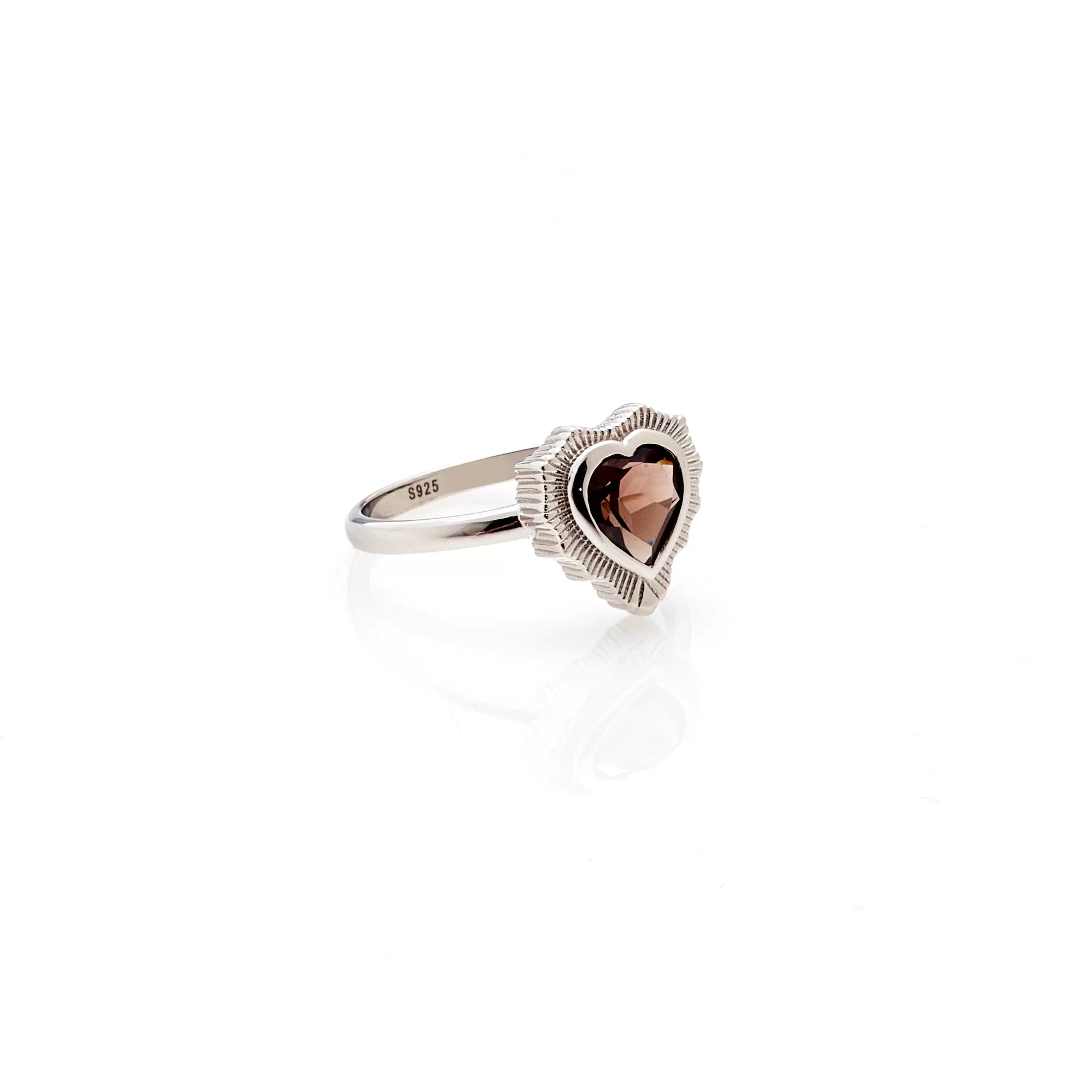 Amour / Ring / Smokey Quartz   Silver