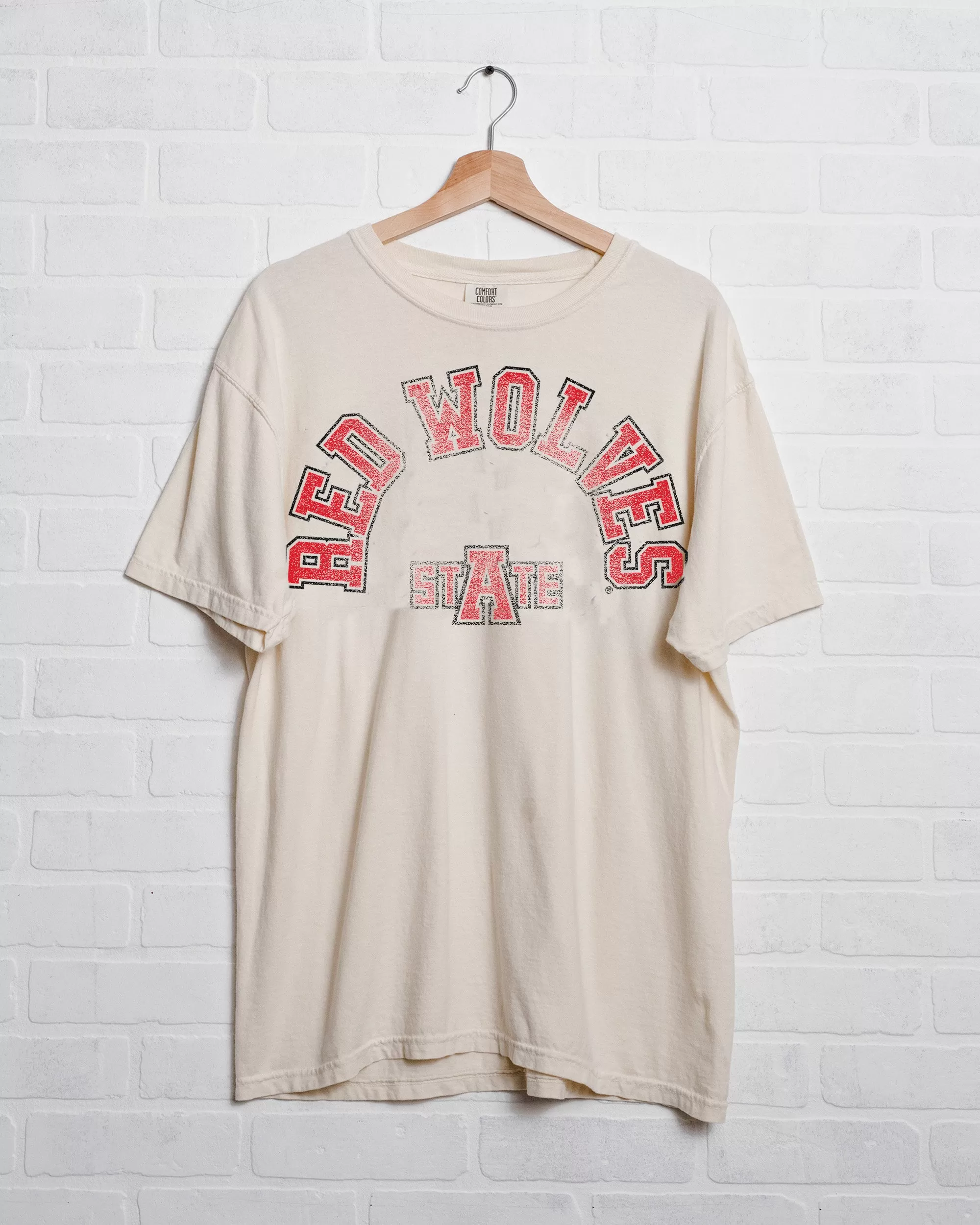 Arkansas State Red Wolves Mega Arch Ivory Tee