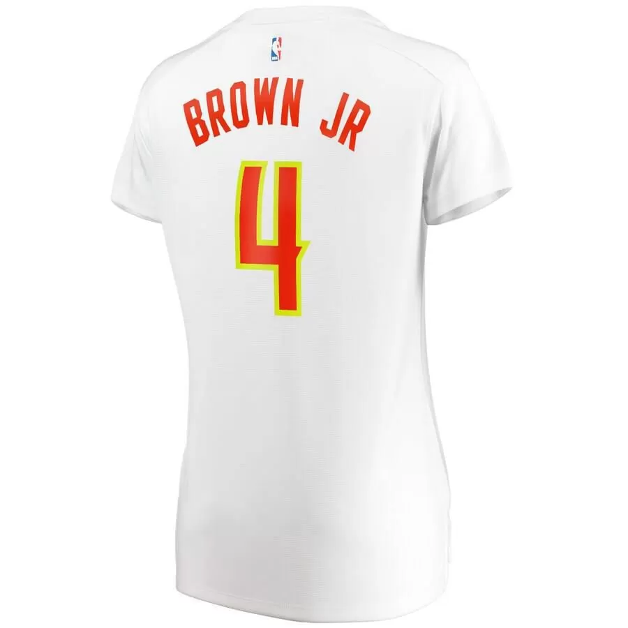 Atlanta Hawks Charlie Brown Jr. Fanatics Branded Fast Break Player Association Jersey Womens - White | Ireland J9588M4