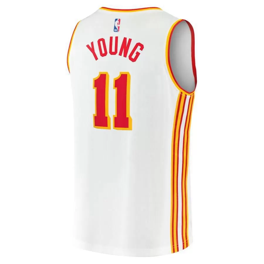 Atlanta Hawks Trae Young Fanatics Branded 2020-21 Fast Break Player Association Jersey Mens - White | Ireland P5285N7