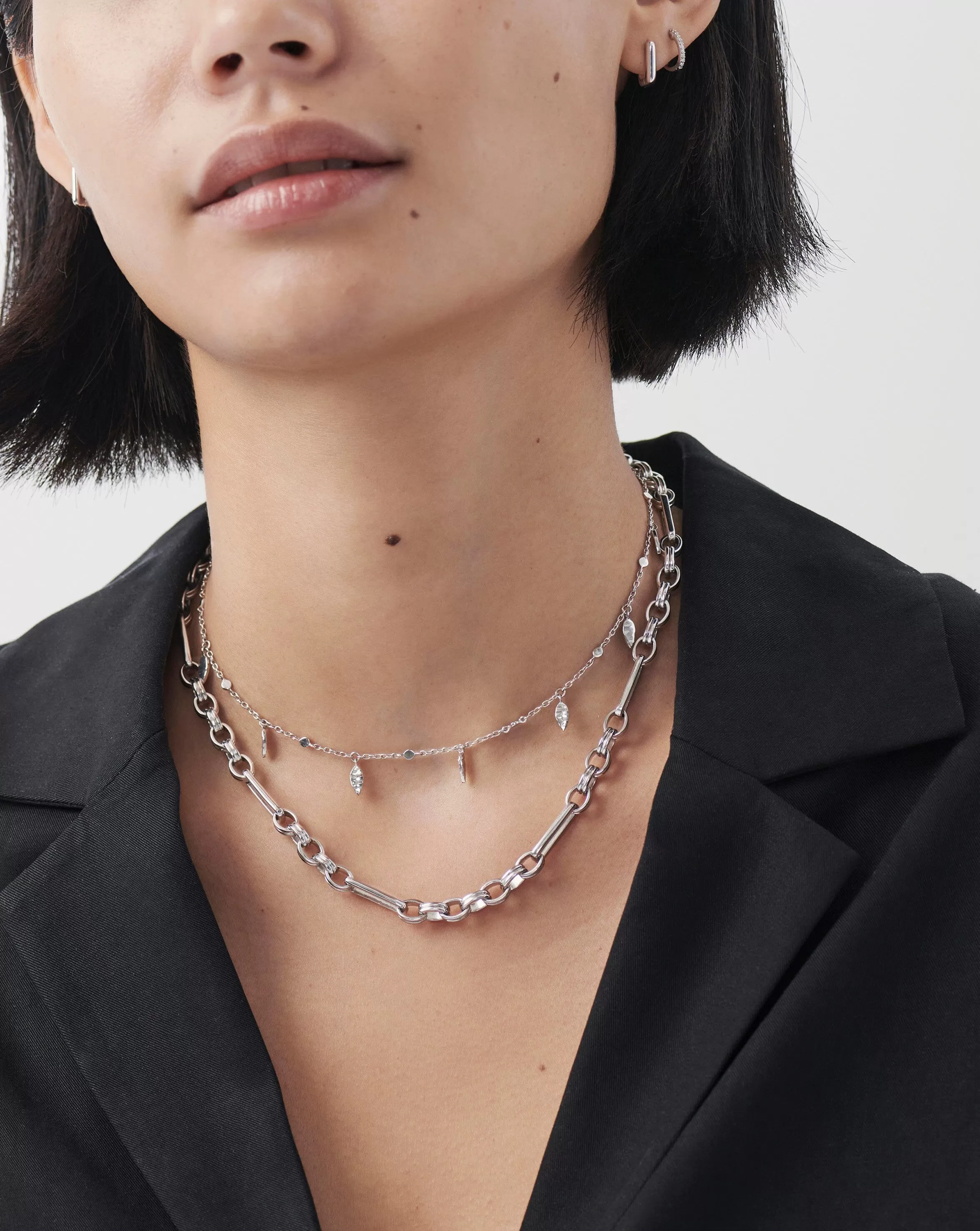 Axiom Chain Necklace | Silver Plated