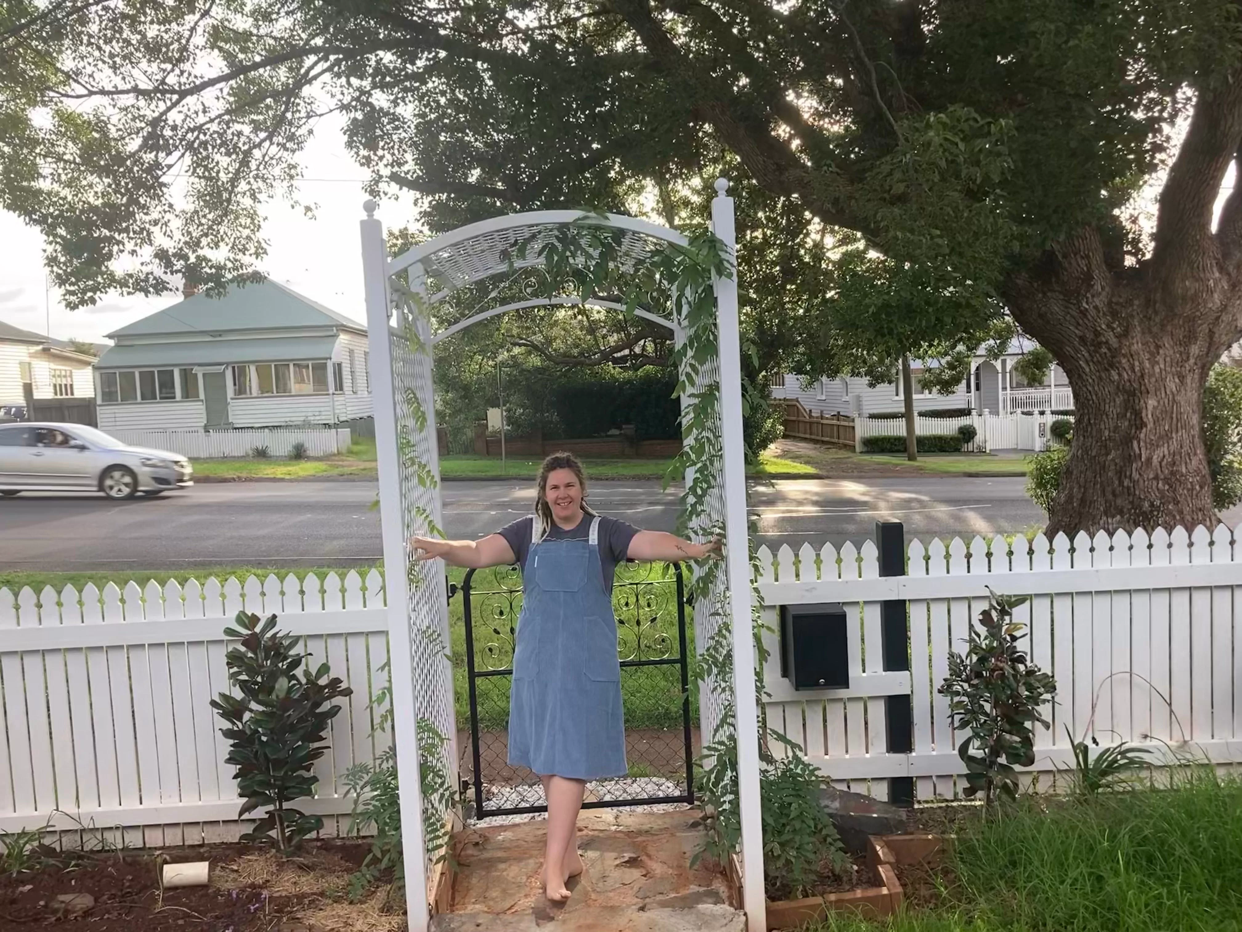 Baby Blue Cord Pinny