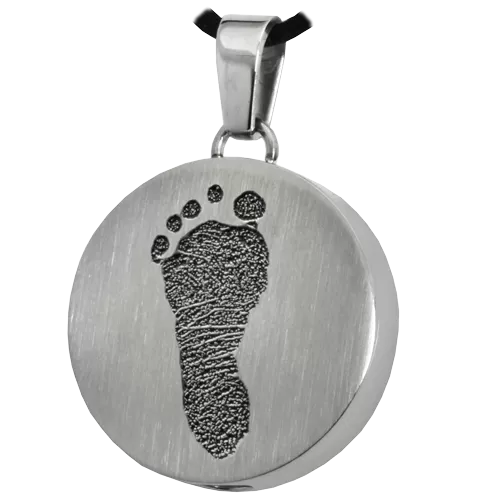 B&B Footprint/Handprint/Pawprint Round Pendant