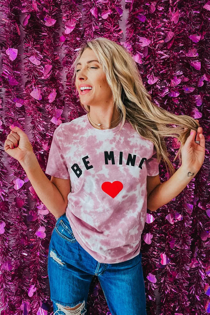 Be Mine Mauve Tie Dye Graphic Tee