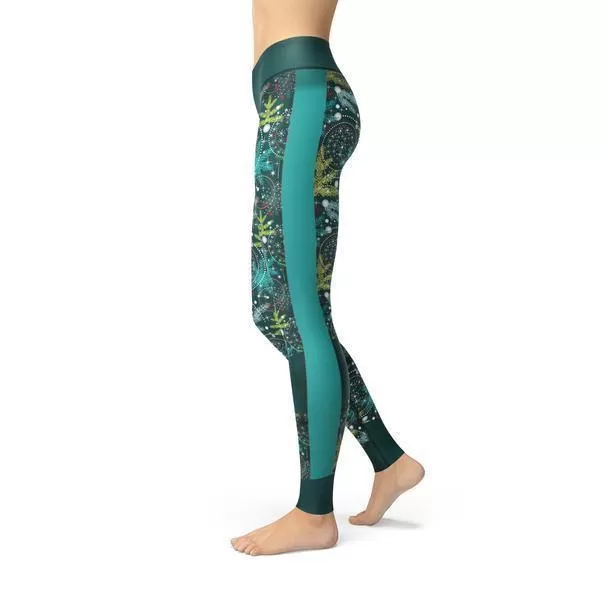 Beverly Holiday Branches Leggings