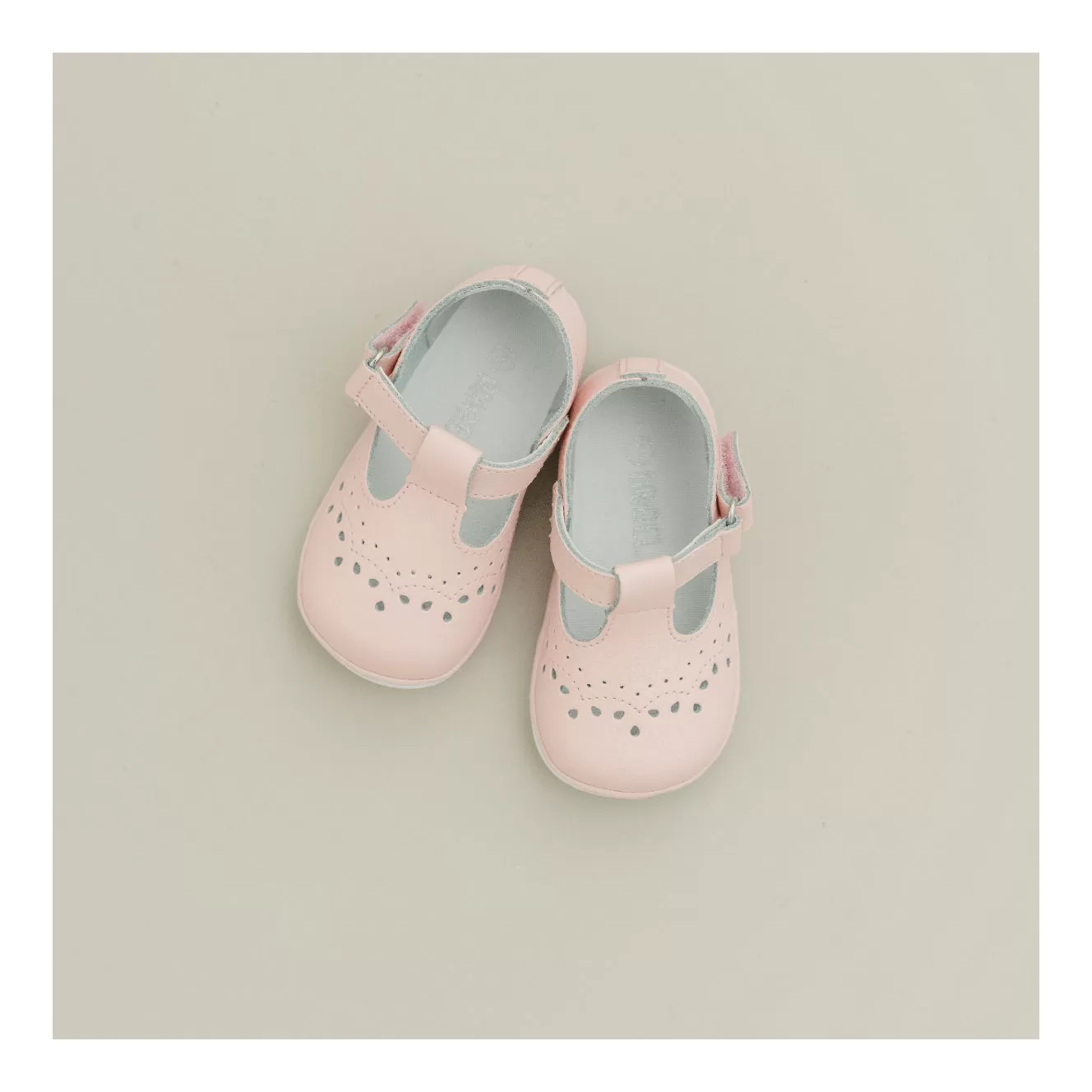 Birdie Pink Leather T-Strap Mary Jane (Baby)