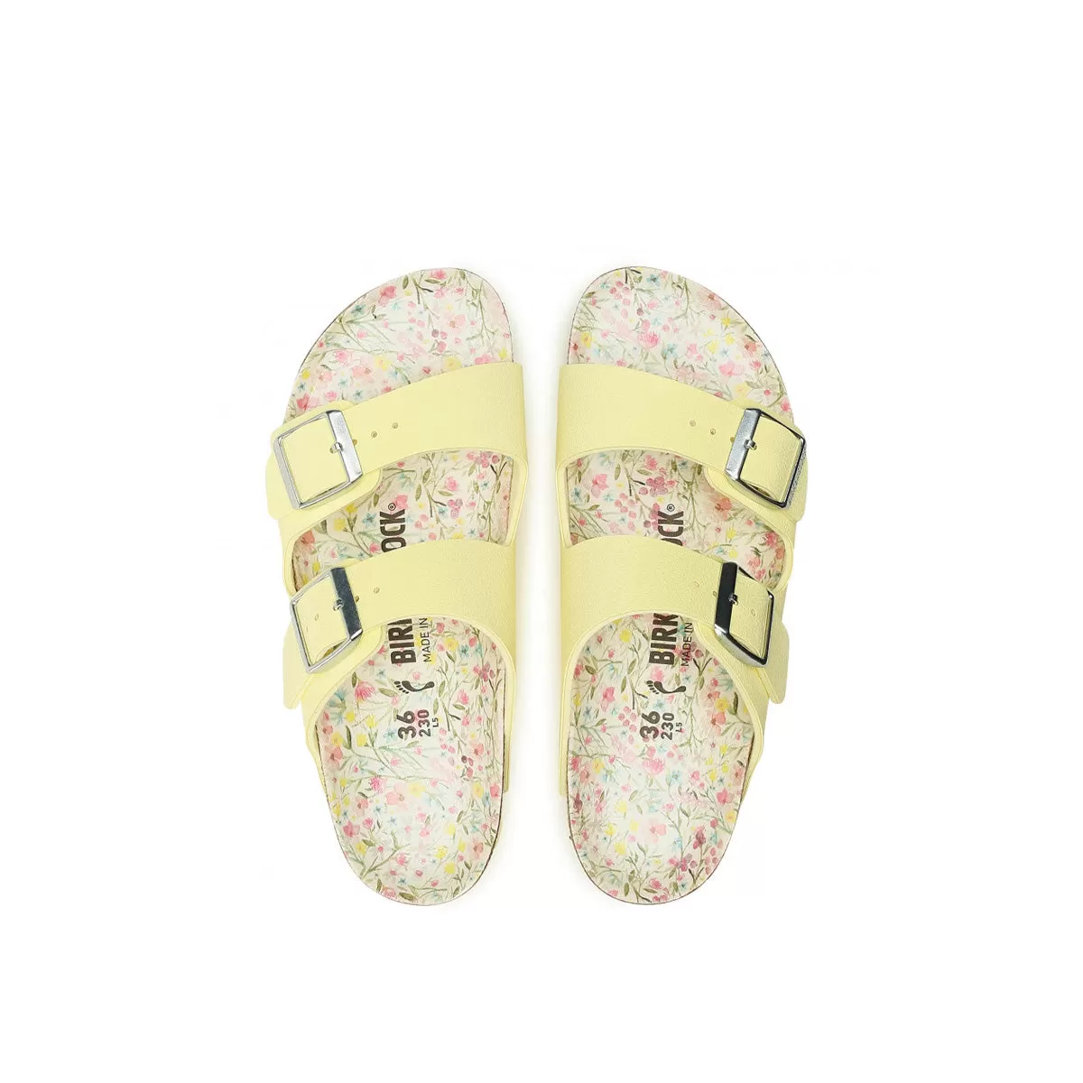 Birkenstock Arizona K BF VEG Flower Grained Popcorn-     