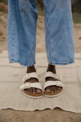 Birkenstock Arizona Vegan in Eggshell FINAL SALE