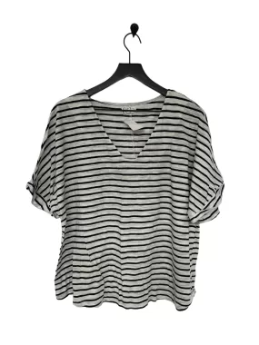 Black & White Top Short Sleeve Basic Maurices, Size Xxl