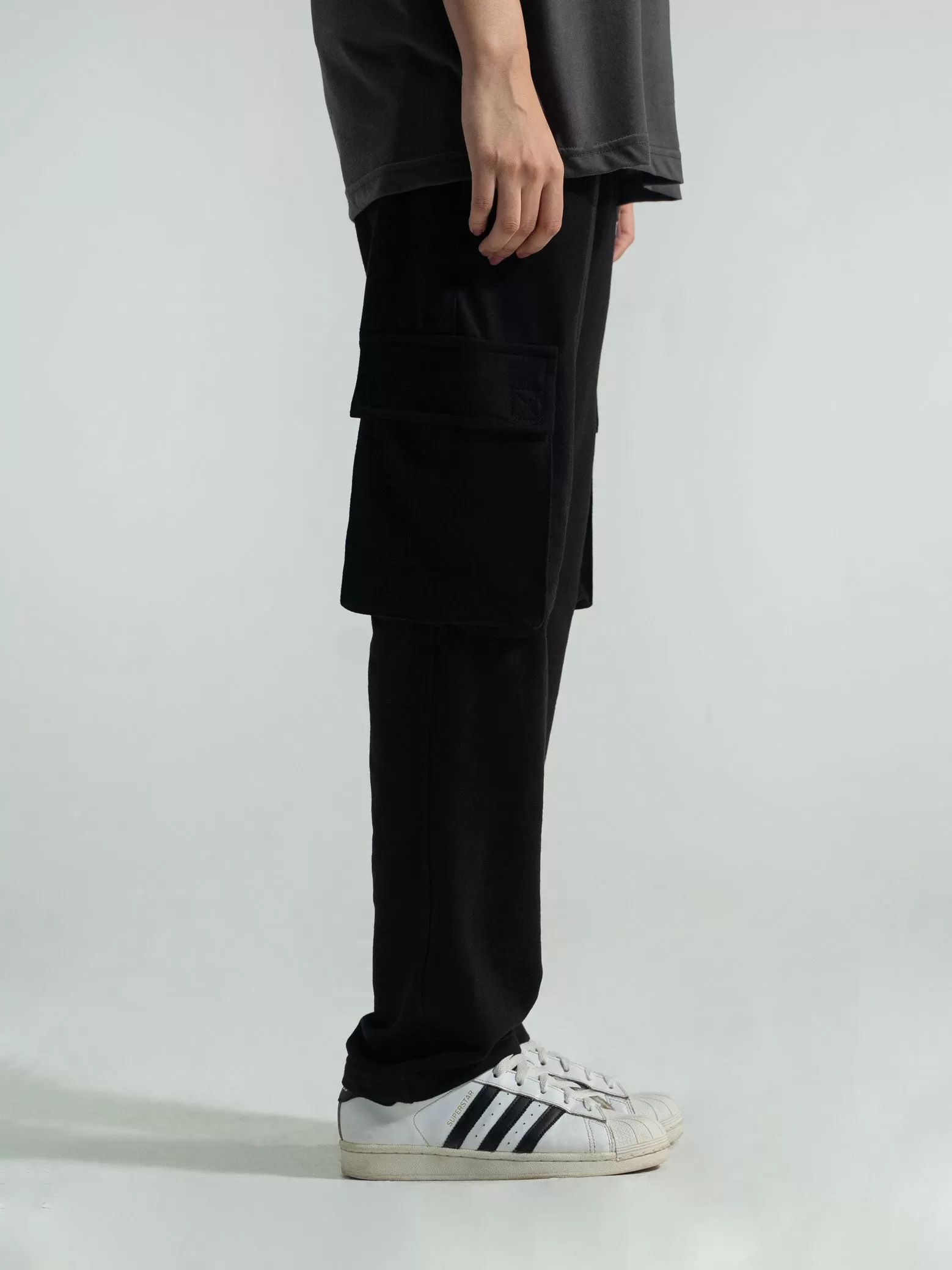 Black Cargo Trousers