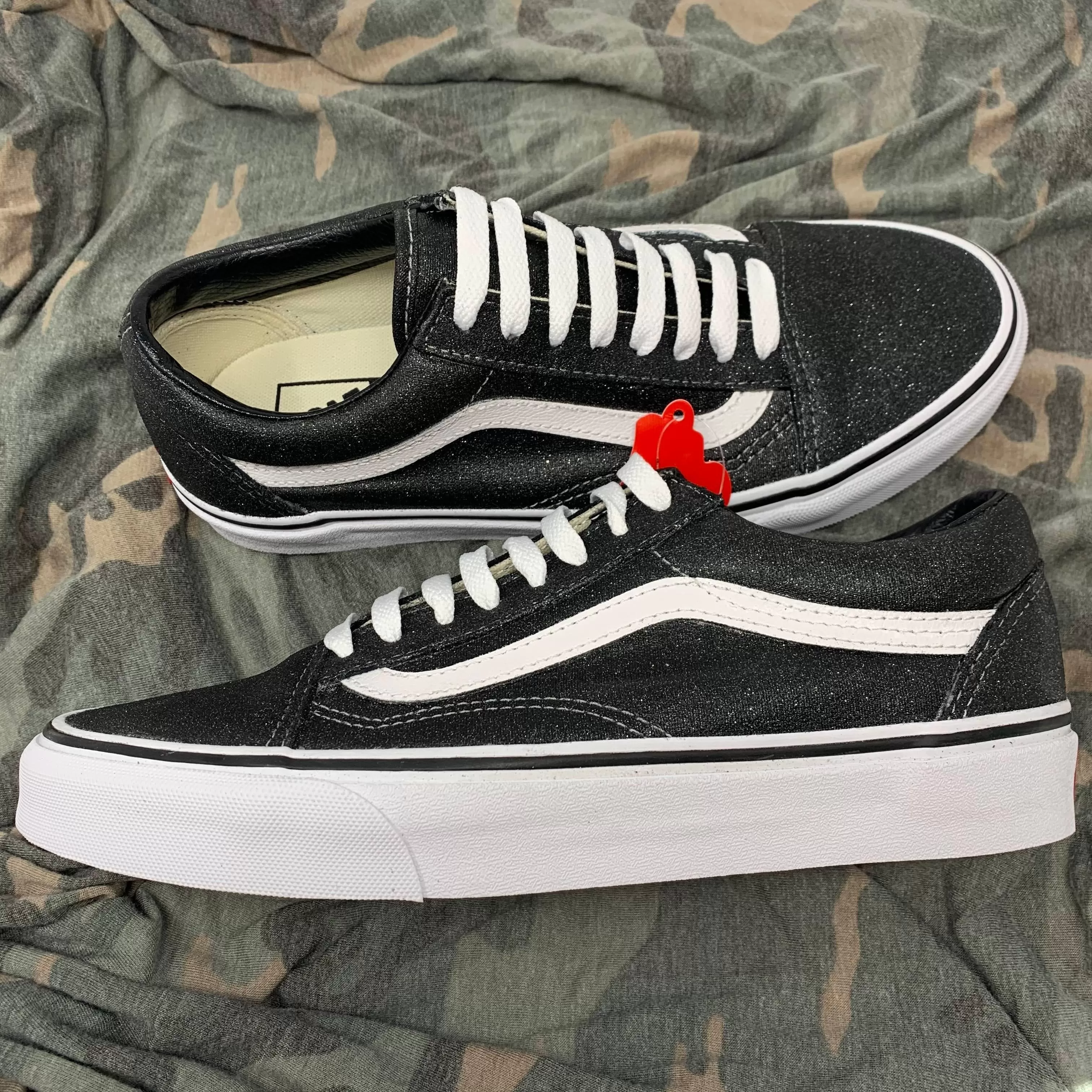 Black Glitter Old Skool Vans