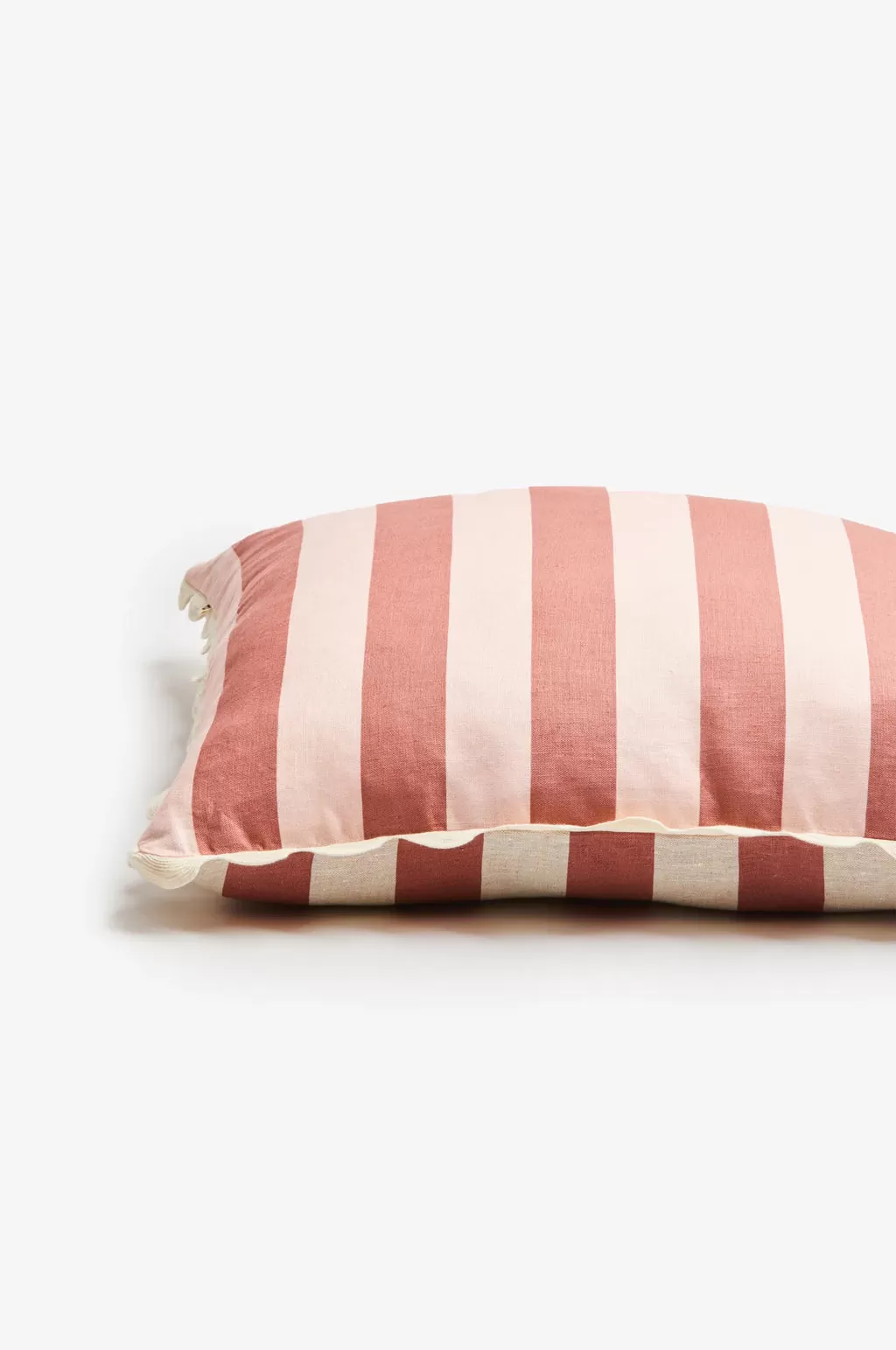 BONNIE AND NEIL CUSHION BOLD STRIPE BERRY PINK 60CM