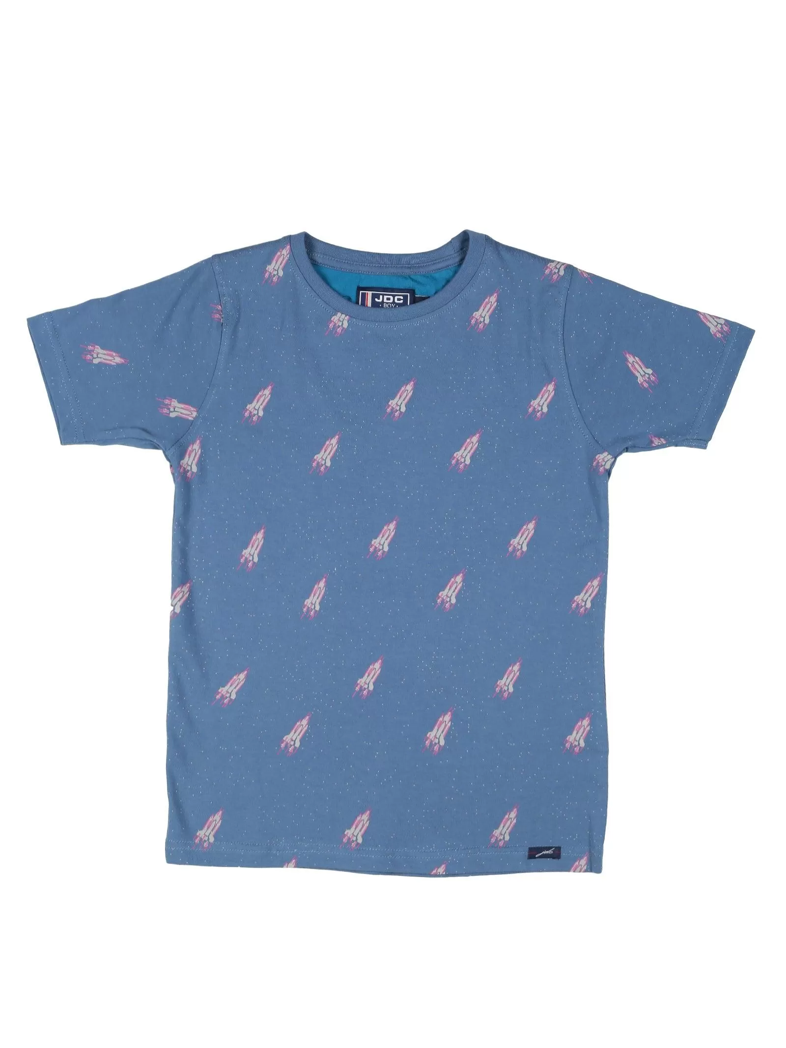 BOY'S BLUE PRINT REGULAR FIT T.SHIRT