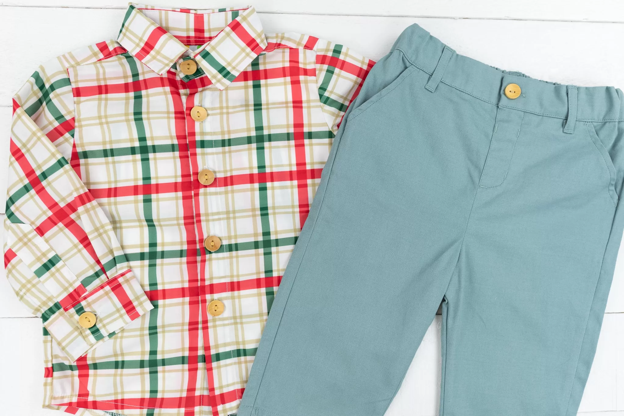 Boys Mistletoe Pants Set