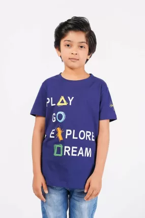 Boy's Short Sleeves Graphics Tee