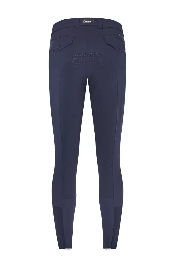 CAVALLO MENS RIDING BREECHES COLINO GRIP MOBILE (DARK BLUE)