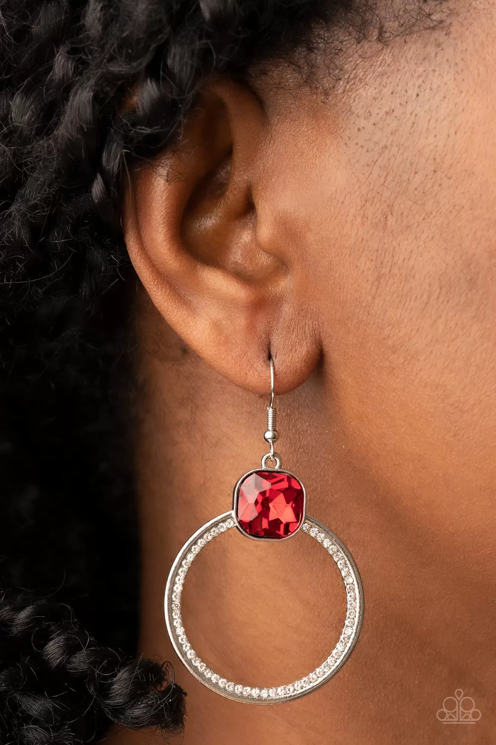 Cheers to Happily Ever After - Red Earring