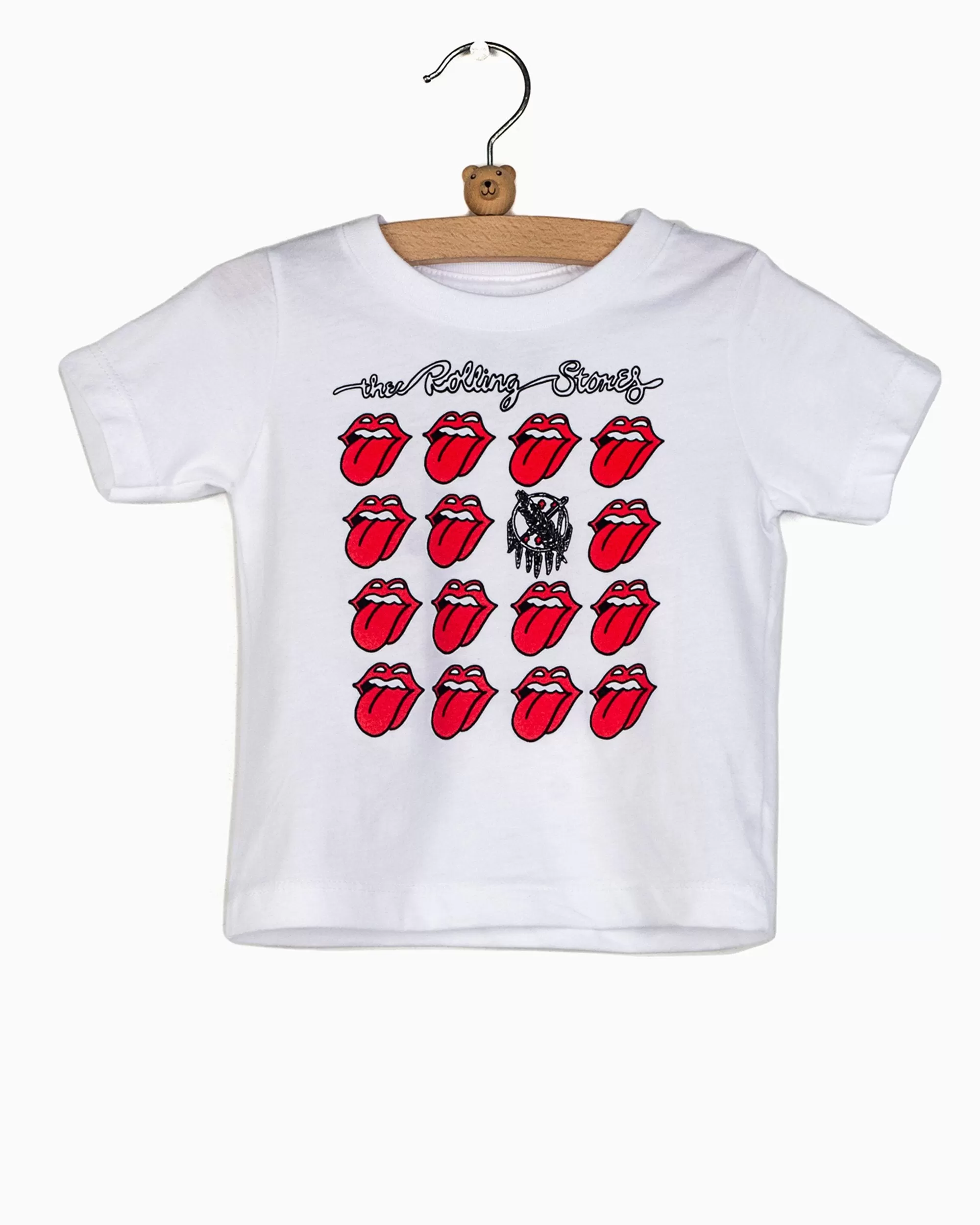 Children's Rolling Stones Oklahoma Flag Multi Lick White Tee