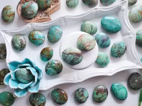 Chrysocolla Palm Stone || Peru