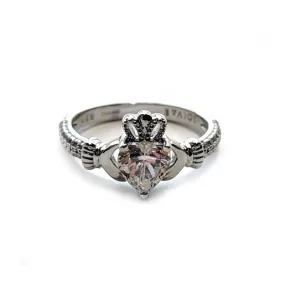 Claddagh Ring with Swarovski Crystal