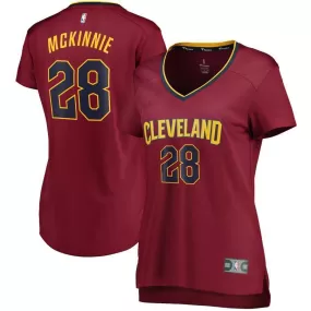 Cleveland Cavaliers Alfonzo McKinnie Fanatics Branded Fast Break Player Icon Jersey Womens - Burgundy | Ireland W5884G7