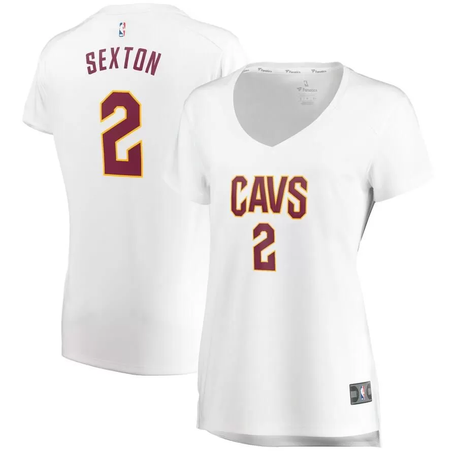 Cleveland Cavaliers Collin Sexton Fanatics Branded Replica Fast Break Player Association Jersey Womens - White | Ireland G8318H5