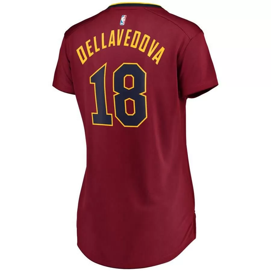 Cleveland Cavaliers Matthew Dellavedova Fanatics Branded Replica Fast Break Player Icon Jersey Womens - Burgundy | Ireland C7212X3