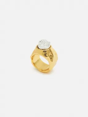 Collagerie Rock Crystal Ring | Gold