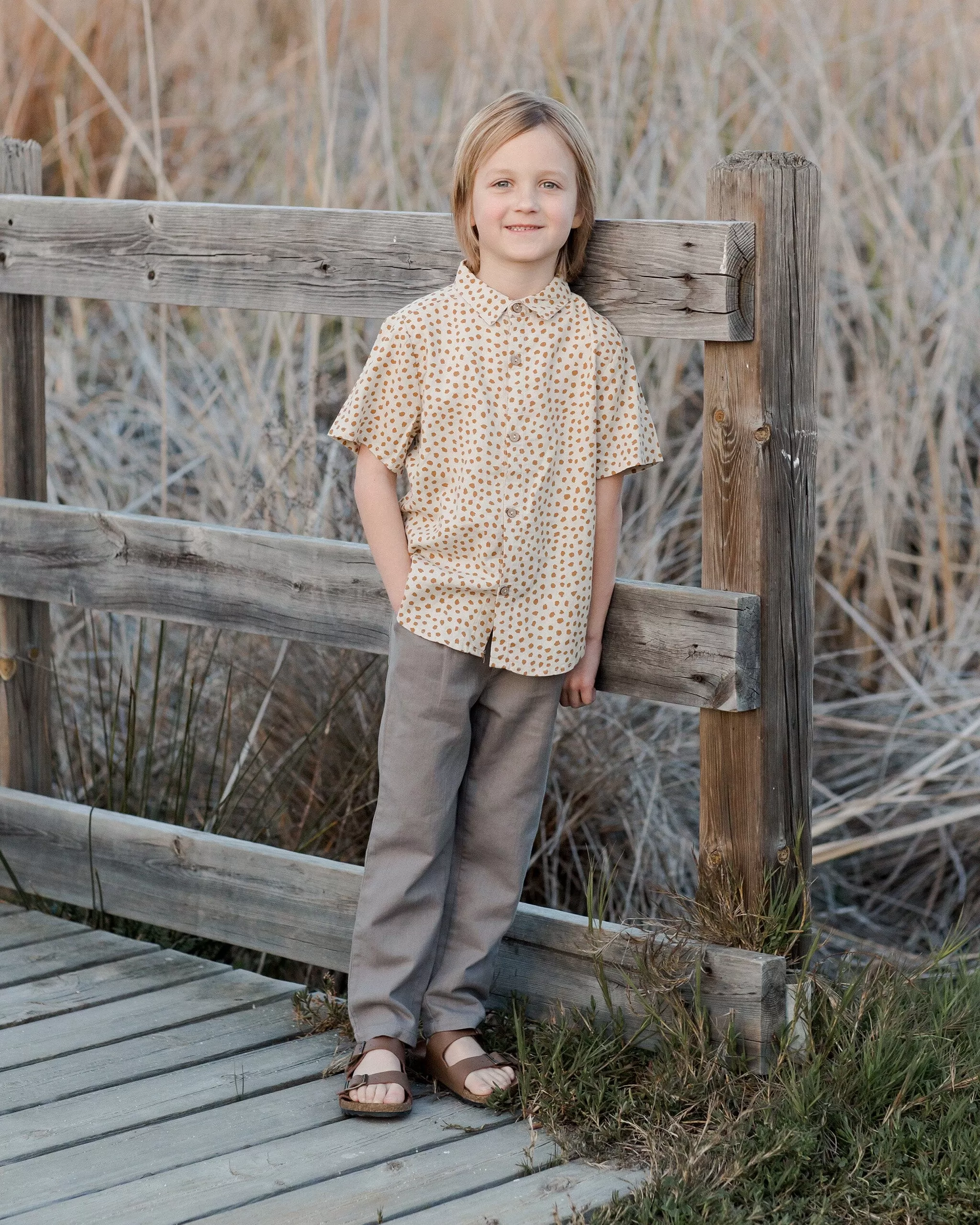 Collared Short Sleeve Shirt | Spots