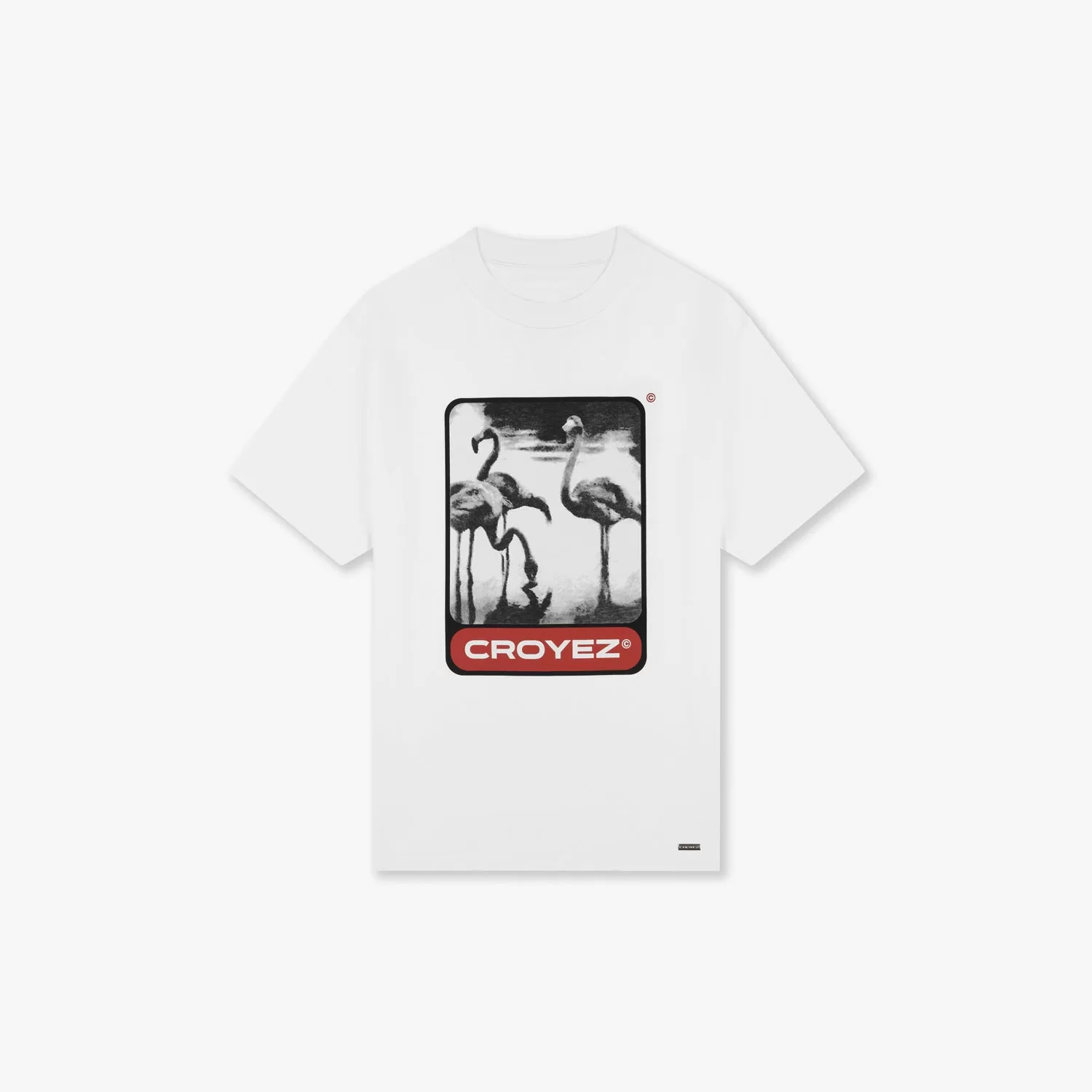 CROYEZ CHROME FLAMINGO T-SHIRT - WHITE