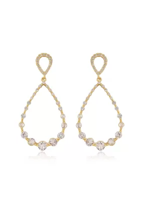 Crystal Droplet Dangle Earrings