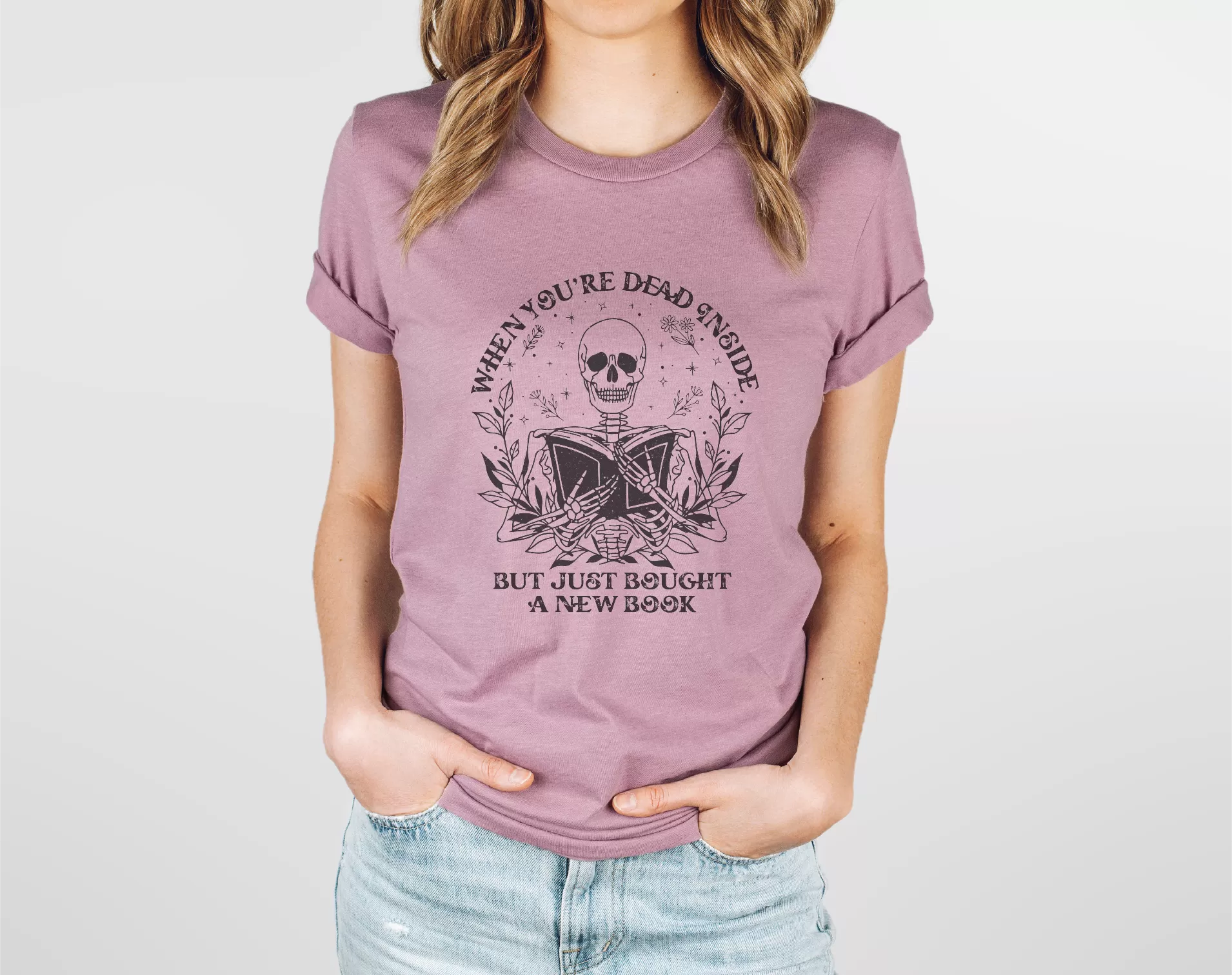 Dead Inside But You Got A New Book Tees