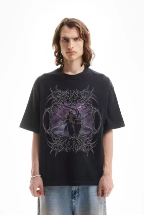 DEATH BLACK WASHED T-SHIRT