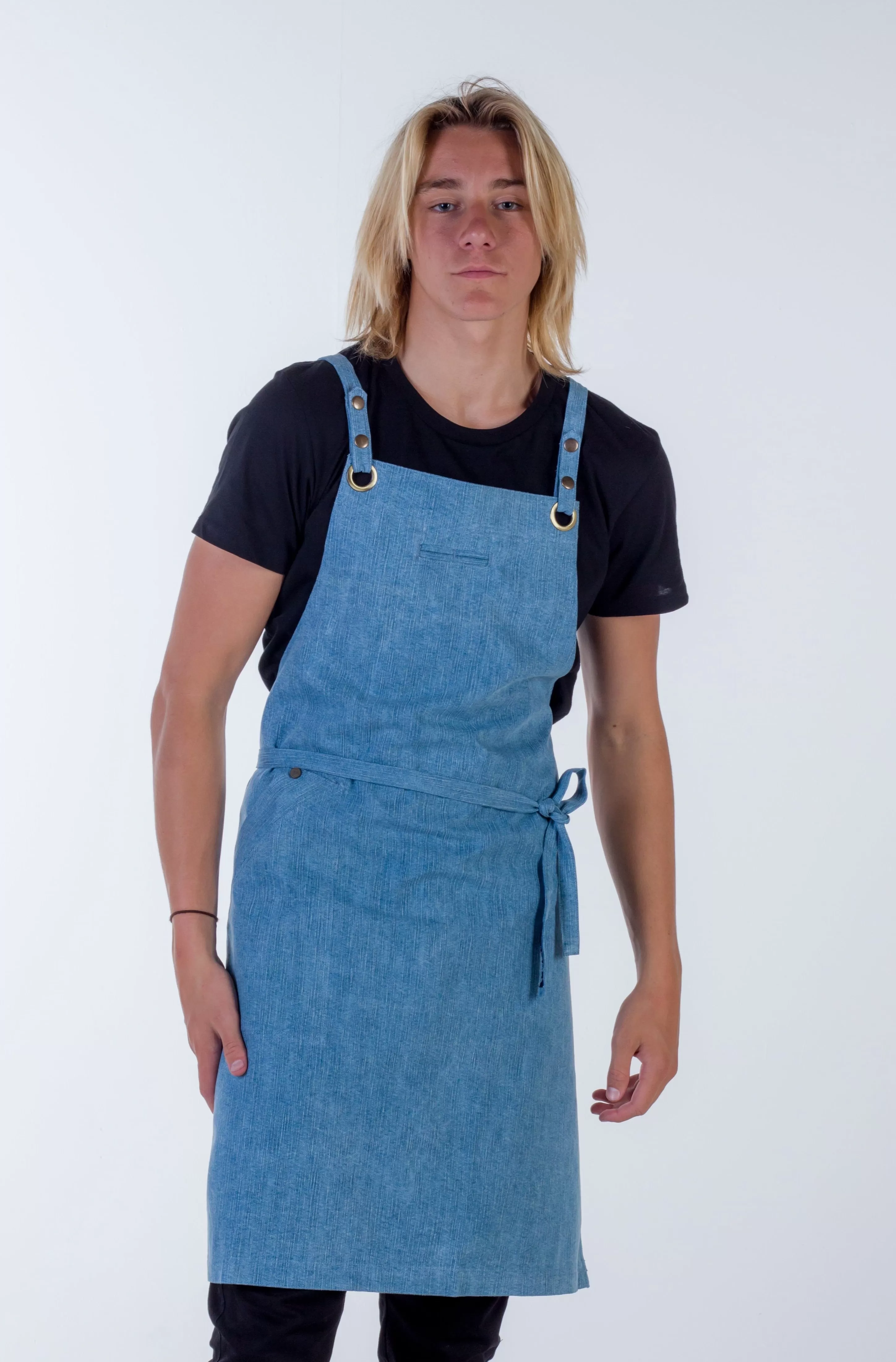 Denim apron light blue Fitzroy