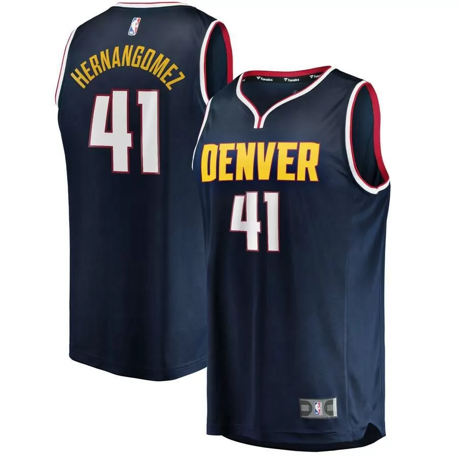 Denver Nuggets Juan Hernangomez Fanatics Branded Fast Break Player Icon Jersey Kids - Navy | Ireland O6277U9